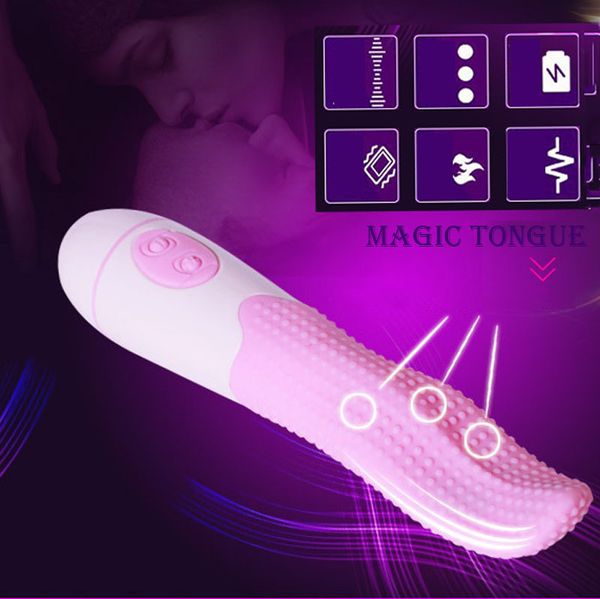 Articles de beauté puissance AV vibrateur langue magique G-Tickler stimulateur de clitoris masturbateur fée G spot gicler jouets sexy pour les femmes