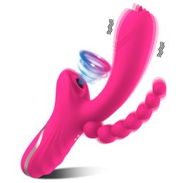 Articoli di bellezza Potente giocattolo sexy per donne Clit Clitoride Sucker Vuoto Stimolatore anale Punto G Dildo Vibratore Giocattoli femminili Merci Adulti 18