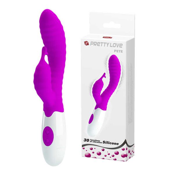 Artículos de belleza Pretty Love G Spot vibrador estimulador de clítoris conejo para mujeres 30 modos de vibración erótico sexy tienda juguetes para adultos