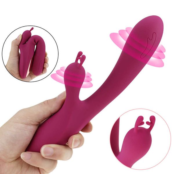 Articles de beauté vibrateur lapin 10 vitesses G Spot gode Silicone stimulateur de Clitoris étanche masseur vaginal jouets sexy pour les femmes