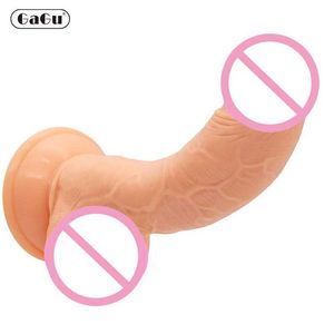 Schoonheidsartikelen realistische dildo kleine g spot gebogen omgekeerde pik zacht sexy speelgoed lesbische vrouwen speelgoed