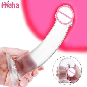 Schoonheidsartikelen Realistische strap-on dildo met sterke zuigbeker Erotische jelly anaal sexy speelgoed voor vrouw kunstmatige penis g-spot simulatie