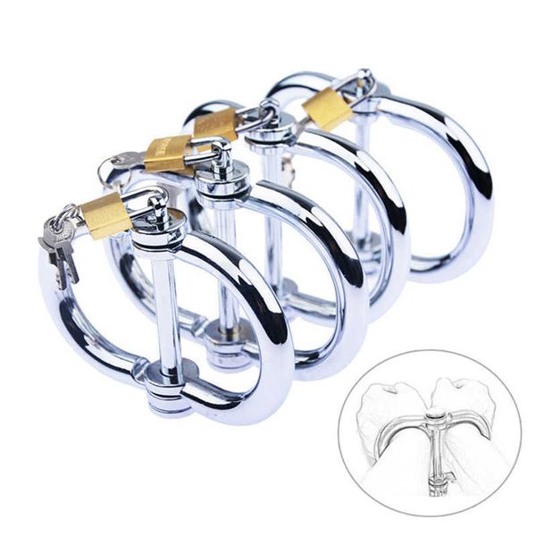 Itens de Beleza Restrições BDSM Algemas de Metal com Chaves Brinquedos Sensuais para Casais Tornozelo Cuff Bondage Bracelet Erótico Adulto Cosplay sexyshop