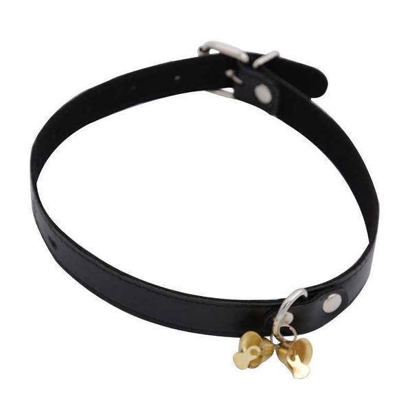 Articles de beauté sexy Jouets Collier Choker Cloche En Cuir PU Esclave BDSM pour Femmes Collier Fétiche Bondage Contraintes Érotique Chien corde jeux pour adultes