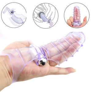 Beauty Items sexy Speelgoed Voor Vrouwen Vinger Mouw Vibrator Clitoris Stimuleren G Spot Orgasme Massager Vrouwelijke Masturbator Volwassen Producten Lesbische