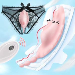 Artículos de belleza Forma de concha Invisible Control remoto inalámbrico Panty Vibrador Recarga Usable Estimulador del clítoris Bragas Usar huevo Juguete sexy