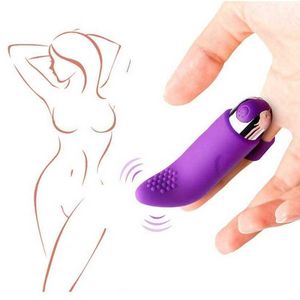 Articles de beauté Recharge de gel de silice Bullet Finger Vibrateur d'œuf vibrant pour femmes Appareil Masturbateur Jouets sexy Fournitures Stimulateur de clitoris