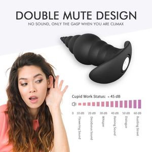 Objets de beauté Silicone 9 Vitesses anal plug Clitoris Stimulator vibrateur Prostate Massage vagin Delay Ejaculation Butt Toys sexy pour hommes