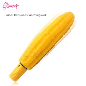 Articles de beauté Vibromasseur de maïs en silicone Jouets sexy pour femme G Spot vibratore clitoris Masseur Gode Forte vibration Jouet érotique Produit adulte