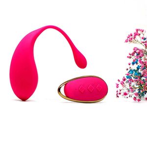 Articles de beauté Vibromasseur en silicone Télécommande sans fil Boule vaginale Collier en perles G-spot Clito Gode Masturbation Oeuf vibrant Jouets sexy pour adultes