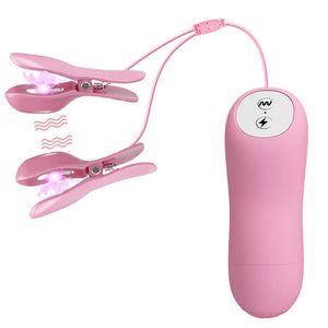 Schoonheid items sm elektrische schok tepel pussy klemmen vibrator borst massage clitoris labia clip stimulatie bdsm sexy speelgoed voor vrouwelijke mannen