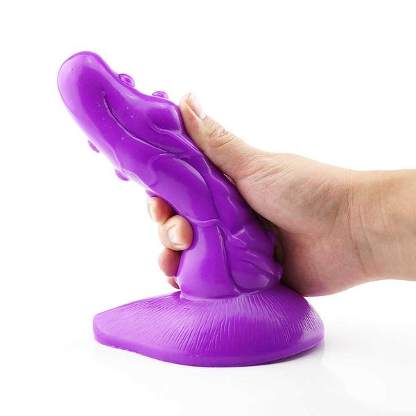 Articles de beauté Plug anal en silicone de forme spéciale Cour arrière Masturbateur gay et lesbien Dilatation Produit SM adulte Jouets sexy pour hommes femmes