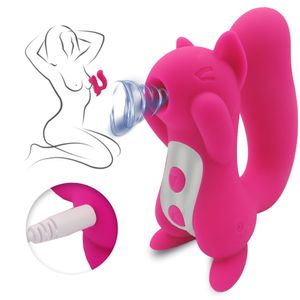 Schoonheid items eekhoorn vorm likken clitoris stimulator vibrators sukkel tepel vagina vibrator voor vrouwen draadloos zuigen