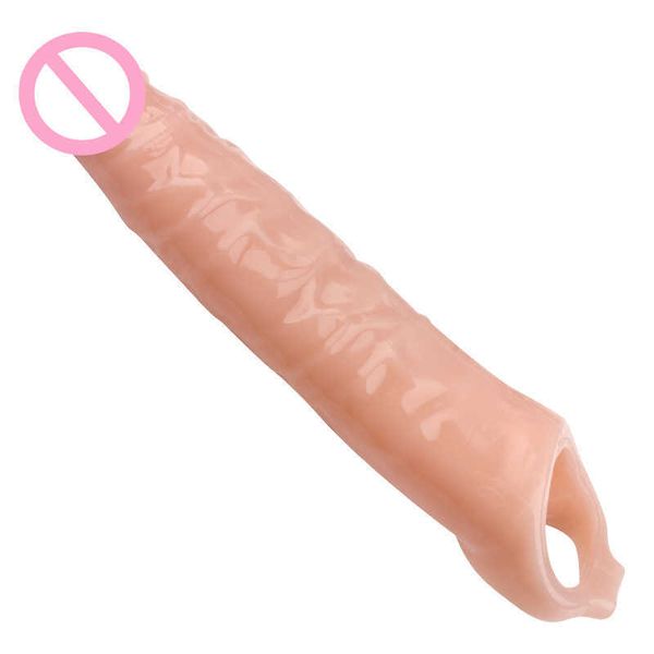 Articles de beauté Super Long Épais Portable Pénis Manches sexy Gros Godes Solides Élargissement Extender Pompes Vagin Stimulateur Sucker Jouets Cock Ring