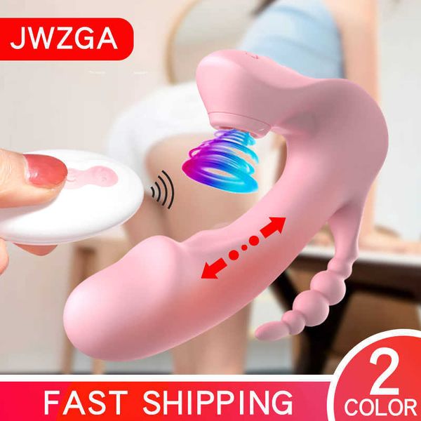 Artículos de belleza Vibrador de empuje Mujer juguetes sexy Suministros para adultos Vibradores de punto G para mujeres Control remoto Huevo vibrador Masturbador oculto 18