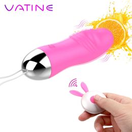 Schoonheidsartikelen Vatijn Remote Vibrator 12 Czstotliwo Kula Stokowa 1 Sztuk/Zestaw Damski Masturbator Dildo -tribator Zabawki Erotyczne Dla Kobiet Stymulacja Echtaczki