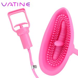 Schoonheid items vatijn vagina pomp tong likken zuigen tepel vibrator vacuüm kutje 10 snelheid sexy speelgoed voor vrouw clitoris stimulator