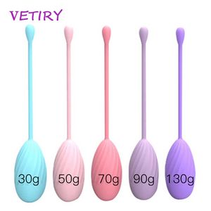 Artículos de belleza VETIRY 5 unids/set de silicona segura inteligente Kegel Ball juguetes sexy para mujeres Geisha Vaginal Ben Wa ejercicio para apretar la Vagina