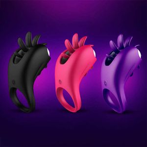 Beauty Items Vibrerende Cockring Penis Vibrators Tong Clitoris Stimulator Siliconen Volwassen sexy Speelgoed voor Koppels Mannelijke Vertraging Ejaculatie