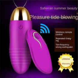 Schoonheidsartikelen trillen Ei Vrouw Vrouw Wireless Vibrator Remote Control Mute Mute Dames Masturbatieapparaat Adult Sexy product speelgoed voor vrouwen xx 18