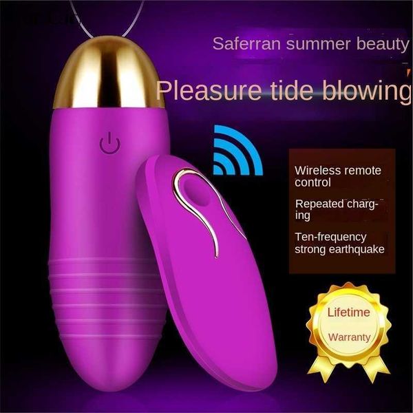 Artículos de belleza Huevo vibrador Mujer Vibrador inalámbrico Control remoto Mudo Dispositivo de masturbación para mujeres Producto sexy para adultos Juguete para mujeres Xx 18