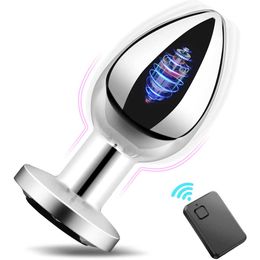 Schoonheidsartikelen Wireless Remote Control Anale plug vibrator voor vrouwen Butt G Spot Clitoris Stimulator Prostaat Massager Adult Sexy Toys