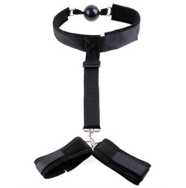 Artículos de belleza mujeres bdsm bondage sexyy lencería esposas collar boca mordaza para adultos sexy sm esclavo juegos juguetes parejas accesorios exóticos