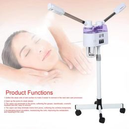 Beauty Lamp Facial Steamer Machine Home Sauna Hot Cold Face Steamer Ozone Spa Nano Ionic Salon Ultrasonic Face Nettoyage