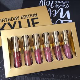 KY 6pcs Matte Lip Gloss Liquid Lipstick Set Impermeable lipgloss rouge a levre maquillage Kit