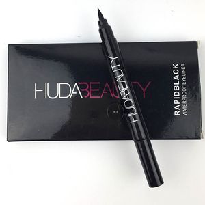 Hud @ Black Liquid Eyeliner Lápiz delineador de ojos de larga duración Base de maquillaje Kit delineador de ojos