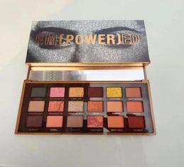 Maquillaje de belleza sombra de ojos 18 colores EM POWER ED paleta de sombras de ojos con brillo mate paletas de cosméticos de sombra de ojos Mercury de tamaño completo 1915544