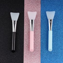 Outil de maquillage de beauté, brosse en silicone, tête souple, bâton de film, brosse pour masque fait maison, brosse pour masque en silicone