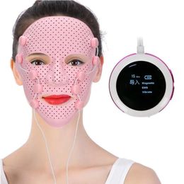 Masque de beauté Essence introducteur EMS Microcourrent Massageur Electric Vface Lift Perte Perte Silicone Masque 240430