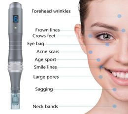 Beauty Microoneedle Roller Dr Pen M8WC 6 Speed Wired Wired Wireless MTS Microoneedle Derma Fabricant Micro Needling Therapy System9874201