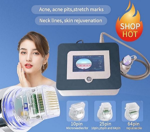 Beauté Microneedle Rouleau Articles Fractionnel RF Microneedle Machine Marque Cicatrice Acné Supprimer Visage Lifting Corps Soins Du Visage Corps Minceur Vergetures Machin