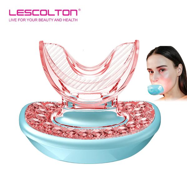 Beauté Microneedle roller LESCOLTON Lip Plumper Device Enhancer Fuller Lips LED Light Therapy Lip Plumper Silicone Lip Care Tools pour femmes Rechargeable 231020