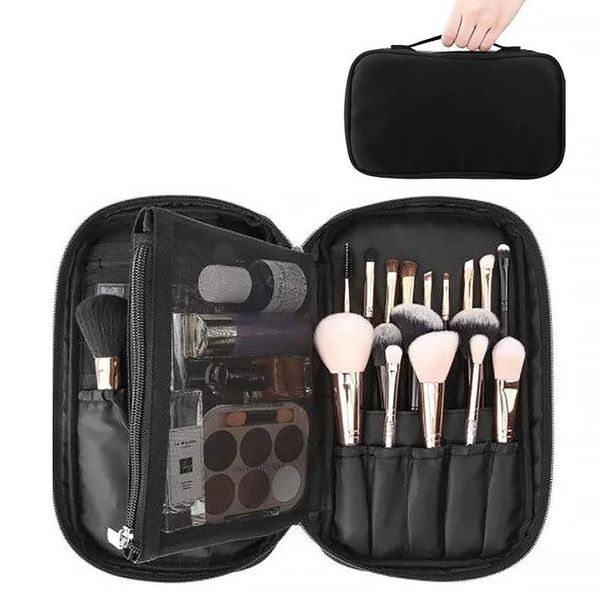 Beauté Microneedle rouleau professionnel sac cosmétique étui brosse de toilette organisateur maquillage multifonctionnel pour voyage maison 231023