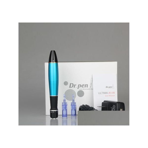 Belleza Microneedle Roller Recargable Derma Pen Dermapen 12 Pines Cartuchos desechables Eléctricos para el rejuvenecimiento de la piel Eliminación de cicatrices Dr Dhysn