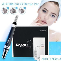 Schoonheid Microneedle Roller Wired Dr. Pen Derma Tima A7 Systeem Antiaging Microneedling Mesotherapie Elektrische Dr.pen Stamp A7. Drop deli dhiqr