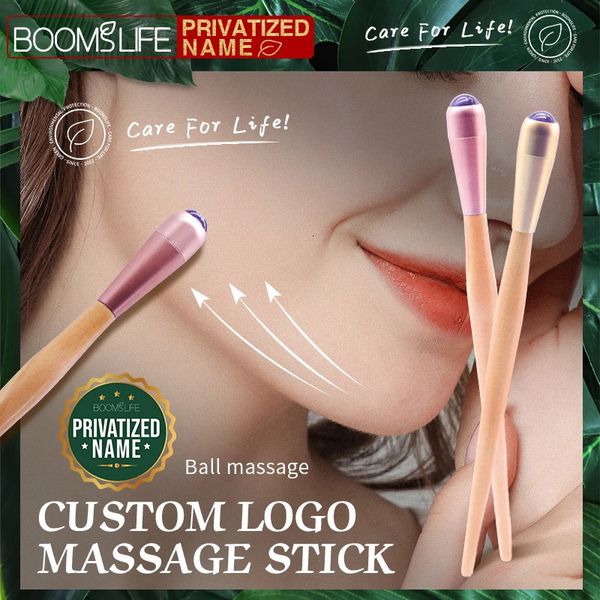 Belleza Microneedle Roller Wood Face Roller Masaje Ojo Spa Terapia Levantamiento Maderoterapia Stick Roll Ball Cuello Cuidado de la piel Herramienta Slim 231013