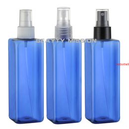 BEAUTY MISSION 250ml Blue Square Makeup Water Spray Bottle Perfume Packaging 24pcs / lot buena calidad