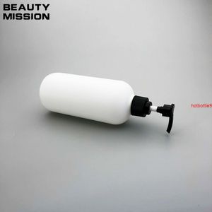 BEAUTY MISSION 500ml 10pcs Bouteille en PEHD blanc de haute qualité avec pompe à lotion, grande taille pour gel douche Shampooing Bouteille vide en plastiquebonne qualité