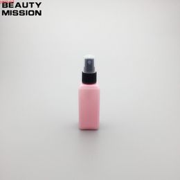 BEAUTY MISSION 50ml vide rose carré en plastique pompe vaporisateur bouteille maquillage pour femmes cosmétique mignon outil stockage parfum bonne haute qualité