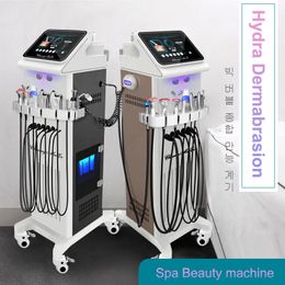 Máquina facial de oxígeno de belleza Microdermoabrasión multifuncional Facial 9 en 1 Máquina de dermoabrasión Hydra