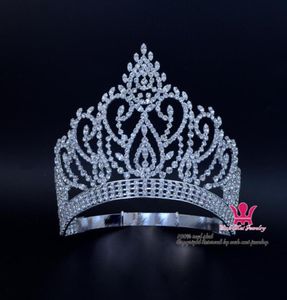 Beauty Pageant Award Goud Gevormde Vandaags Verstelbare Crown en Tiara Rhinestone Crystal Bridal Wedding Hair Sieraden Classic Silver Gold 4495807