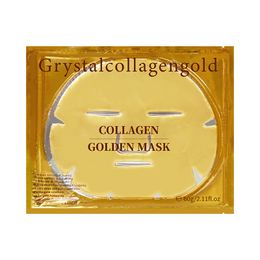 Produits de beauté Facial Hyaluron Masques Gold Skincare Beauty 24k Gold Crystal Hydrogel Collagène Masque