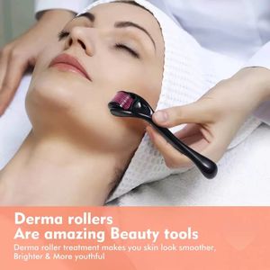 Salon de beauté utiliser soins de la peau du visage 540 Micro aiguille derma roller pur microneedling 0.2 / 0.25 / 0.3mm Longueur titane dermaroller microneedles à vendre