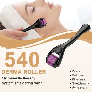 Accesorios de herramientas para el cuidado de la piel de belleza desechables Microneedle 540 Dermaroller Derma Roller 0,5mm titanio para cara y cuerpo