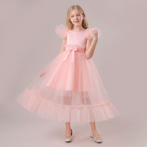 Beauty Sky Blue Pink Champagne White Jewel's Birthday/Party Dresses Vestidos de la niña Vestidos de niña de las flores Faldas de todos los días Sear Kids 'SZ 2-10 D407264