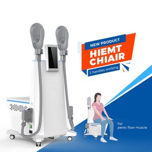 Beauty Spa Ems Afslankmachine Elektromagnetische vloerstoel Luchtkoeling Spieropbouwinstrument HIEMT Pro Max Vetverbranding Lichaamsvorm 2 handgrepen Hiemt Bekken